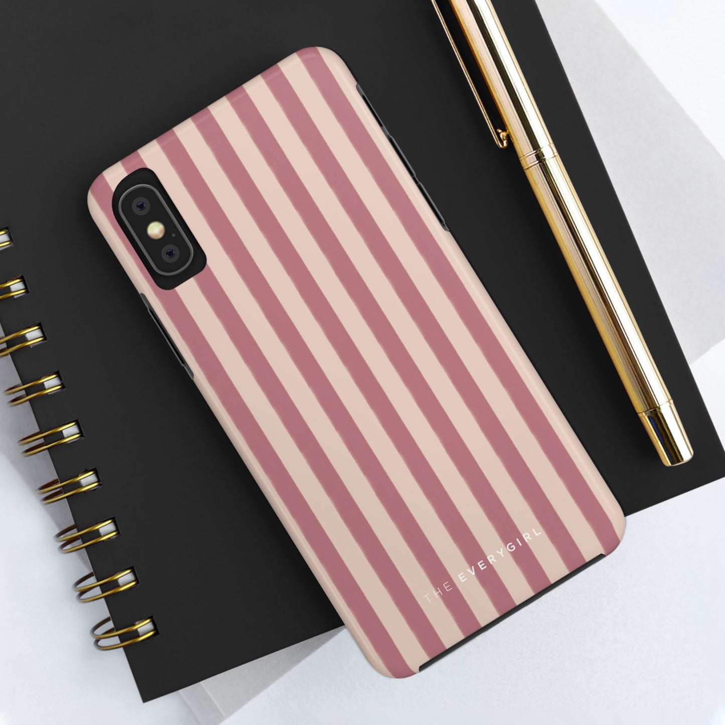 Tone on Tone Pink Stripes IPhone Case
