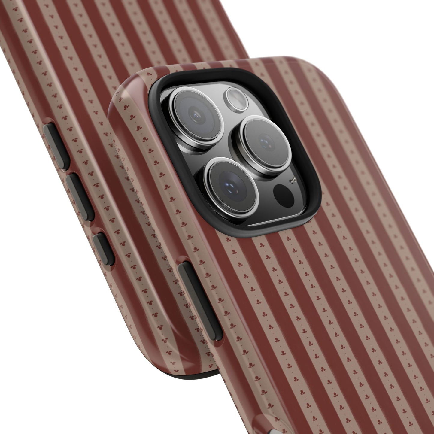 Muted Red Stripe IPhone Case