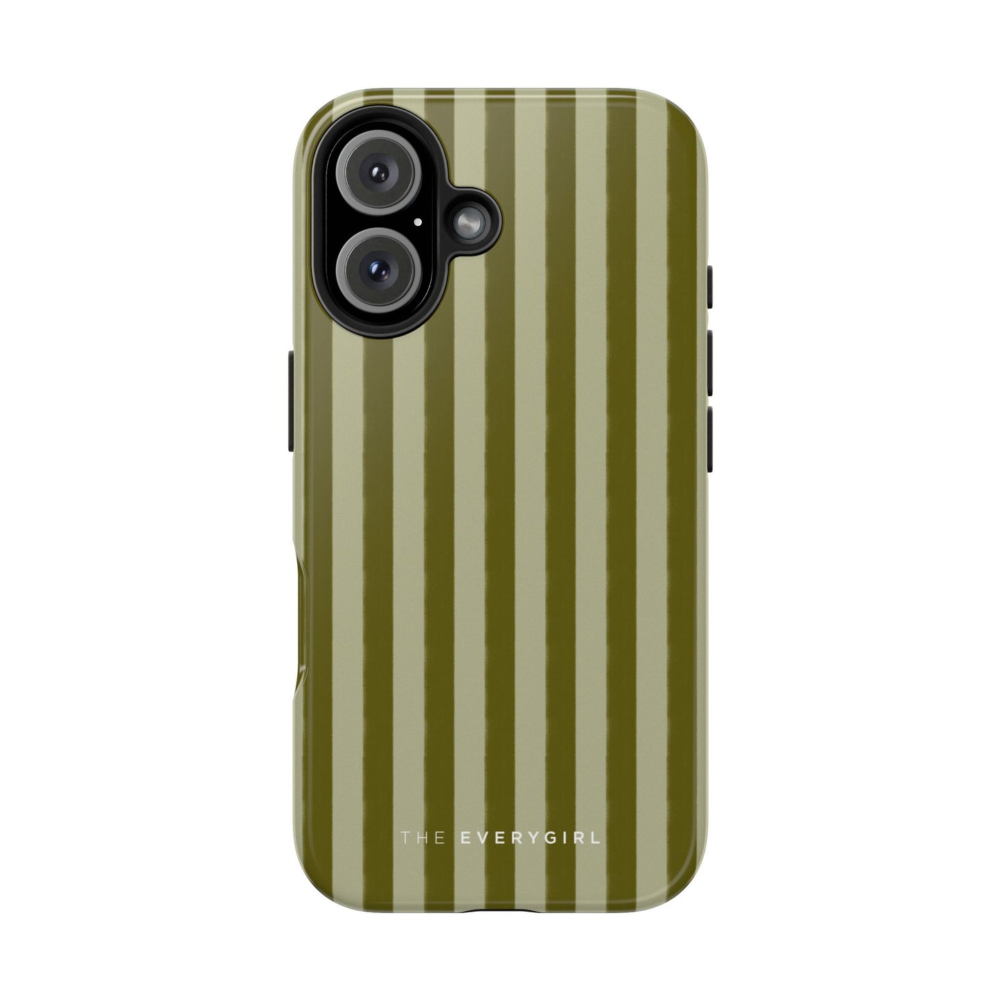 Tone on Tone Green Stripes IPhone Case