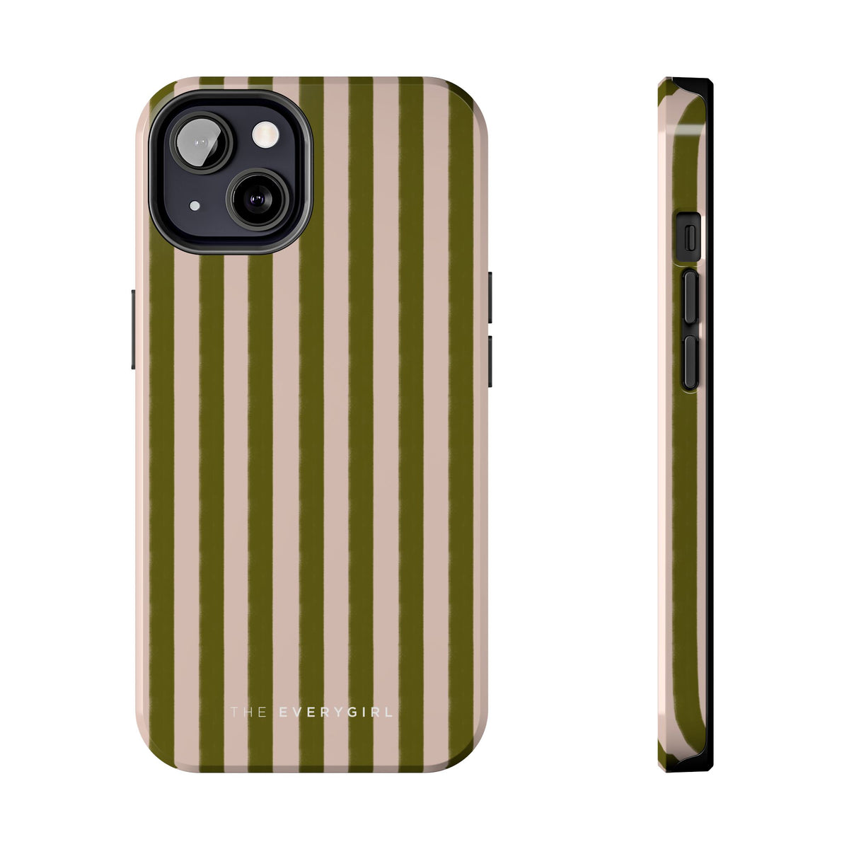 Green & Pink Stripes IPhone Case