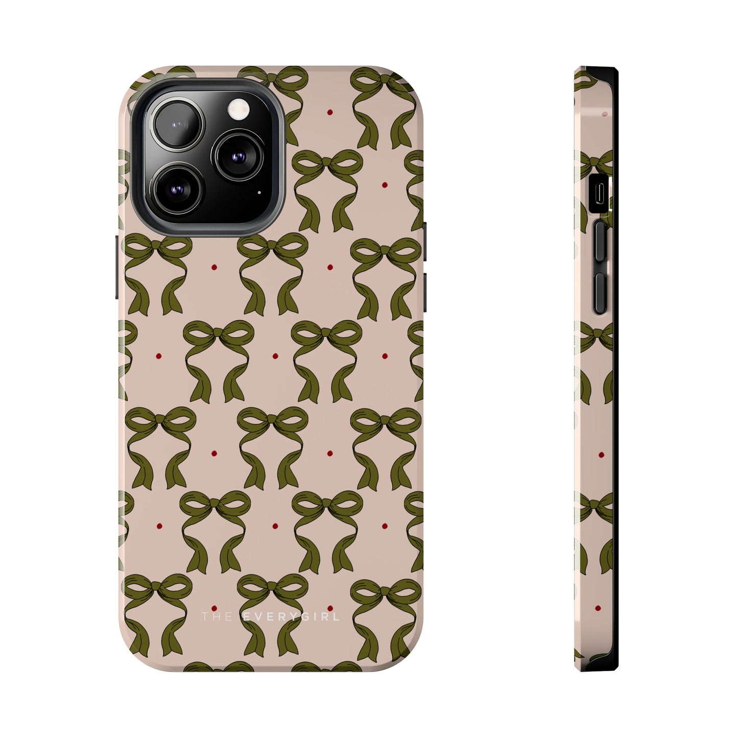 Pink & Green Bows IPhone Case