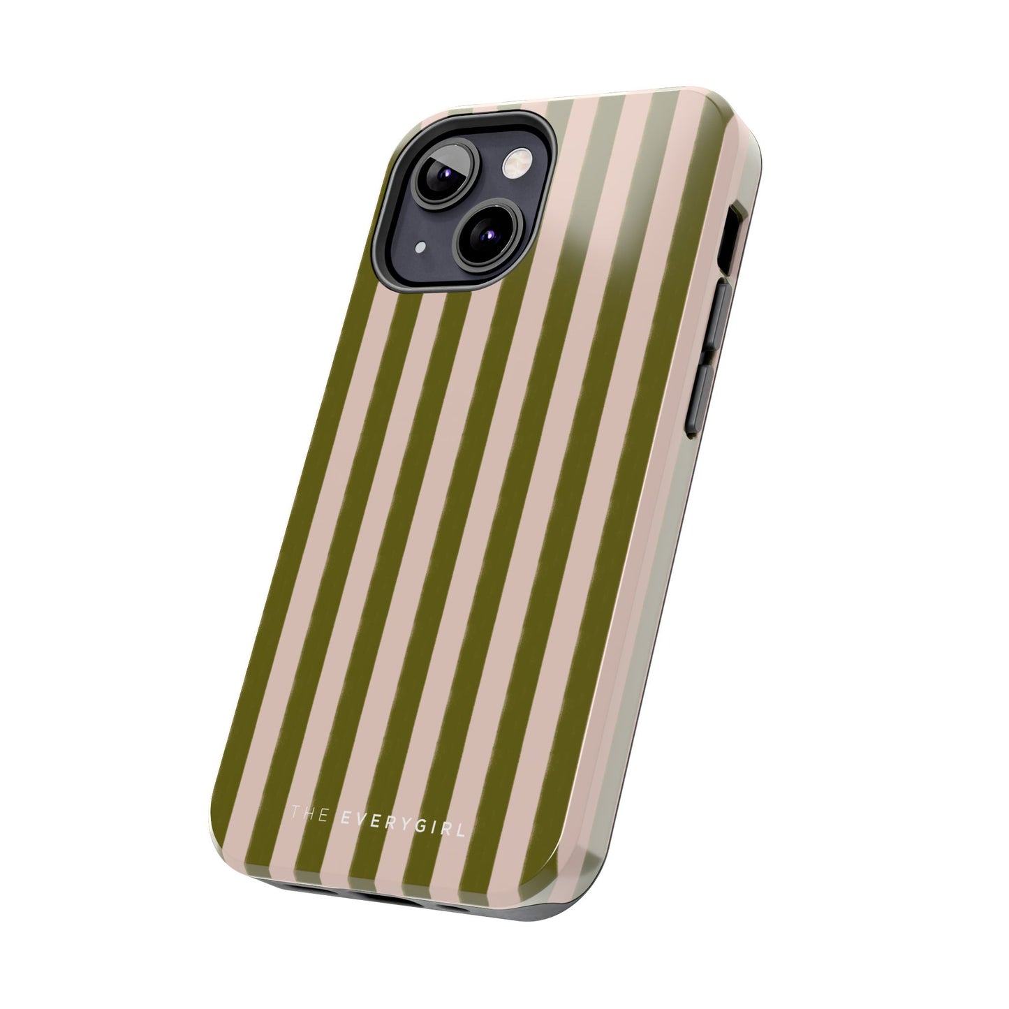Green & Pink Stripes IPhone Case