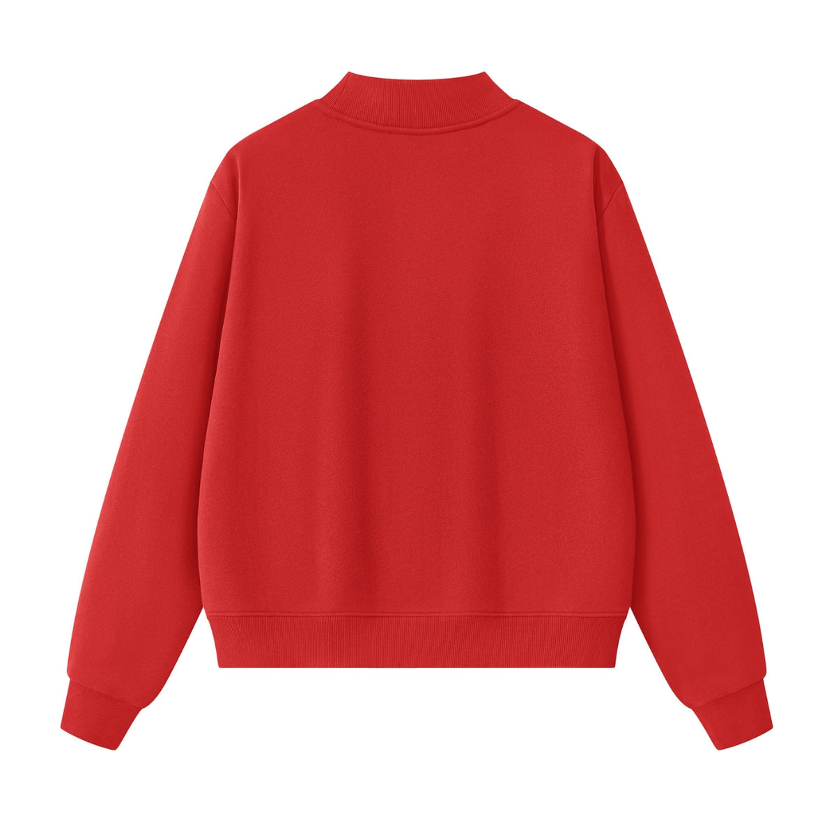 Red Merry Mock-Neck Sweatshirt