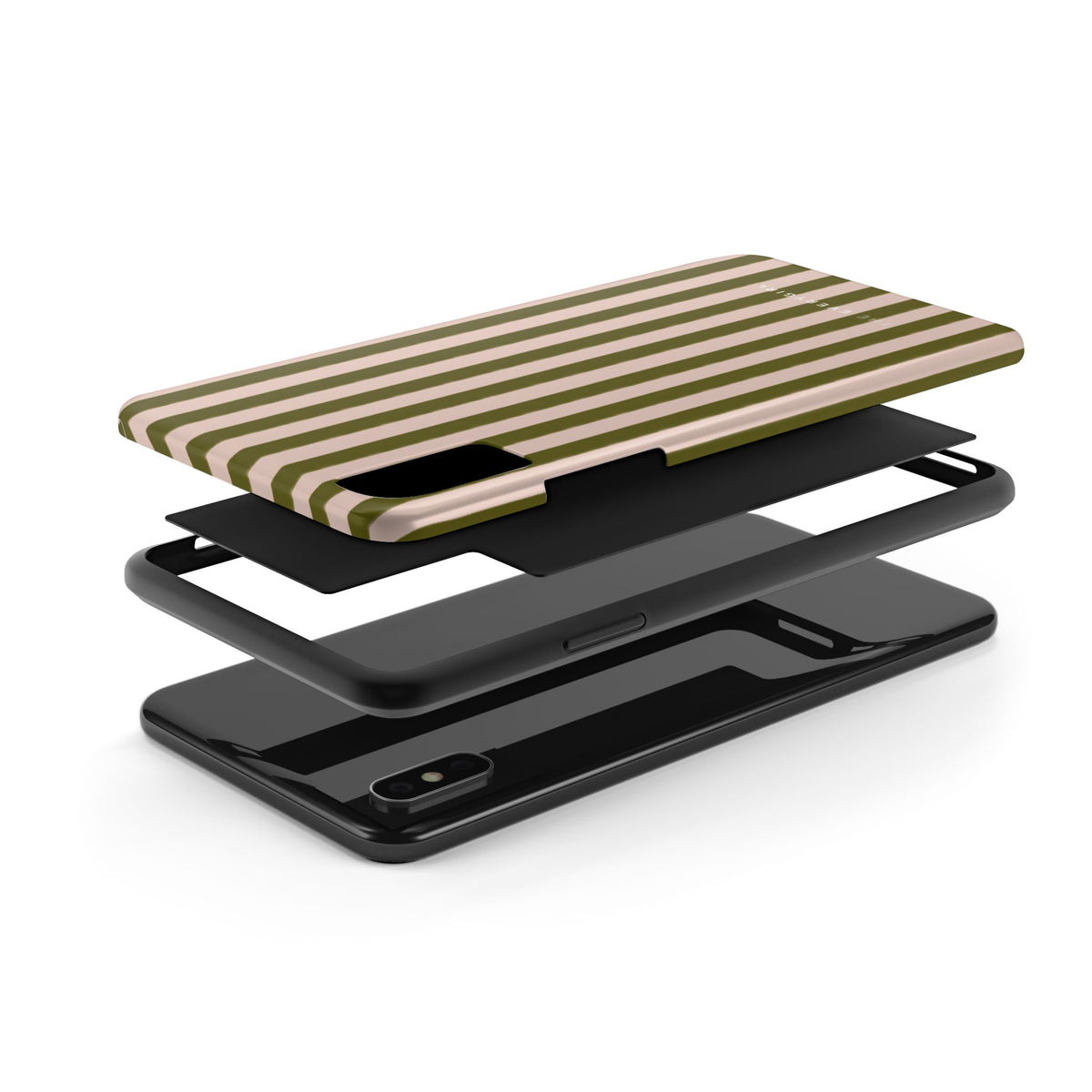 Green & Pink Stripes IPhone Case