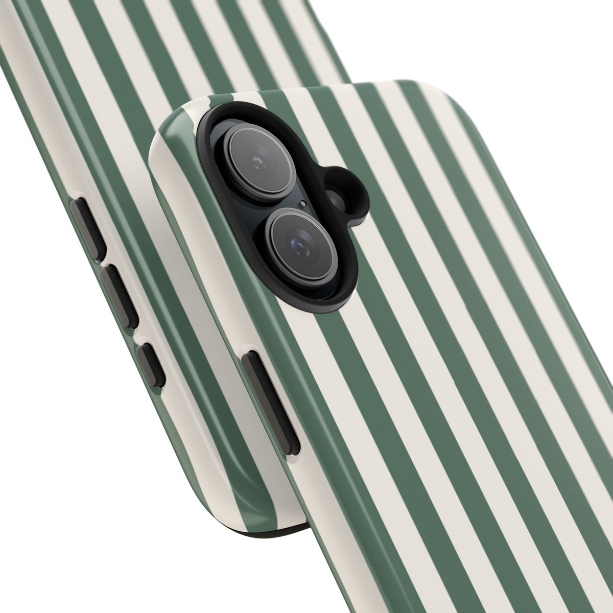 Green Cabana Stripe Phone Case