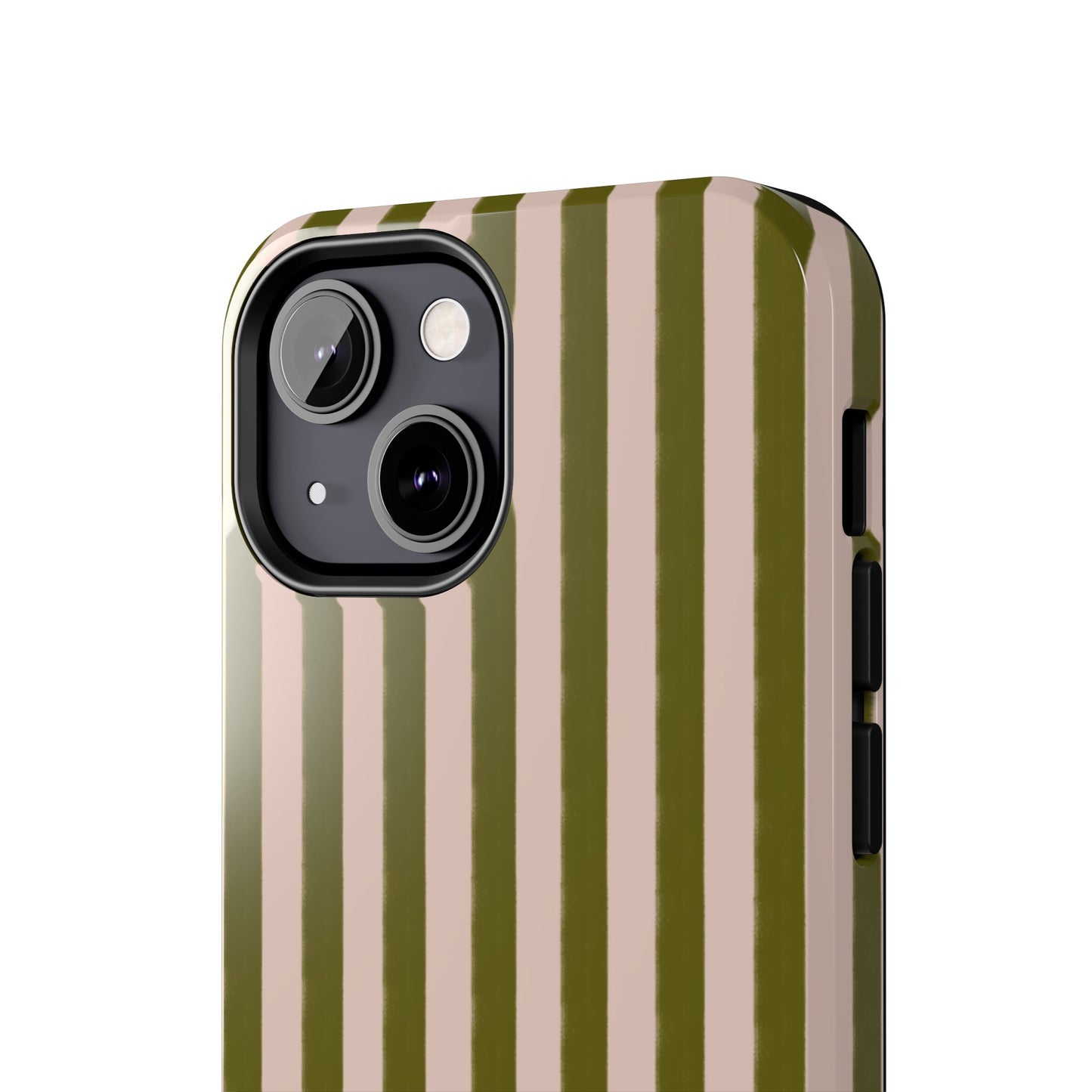 Green & Pink Stripes IPhone Case