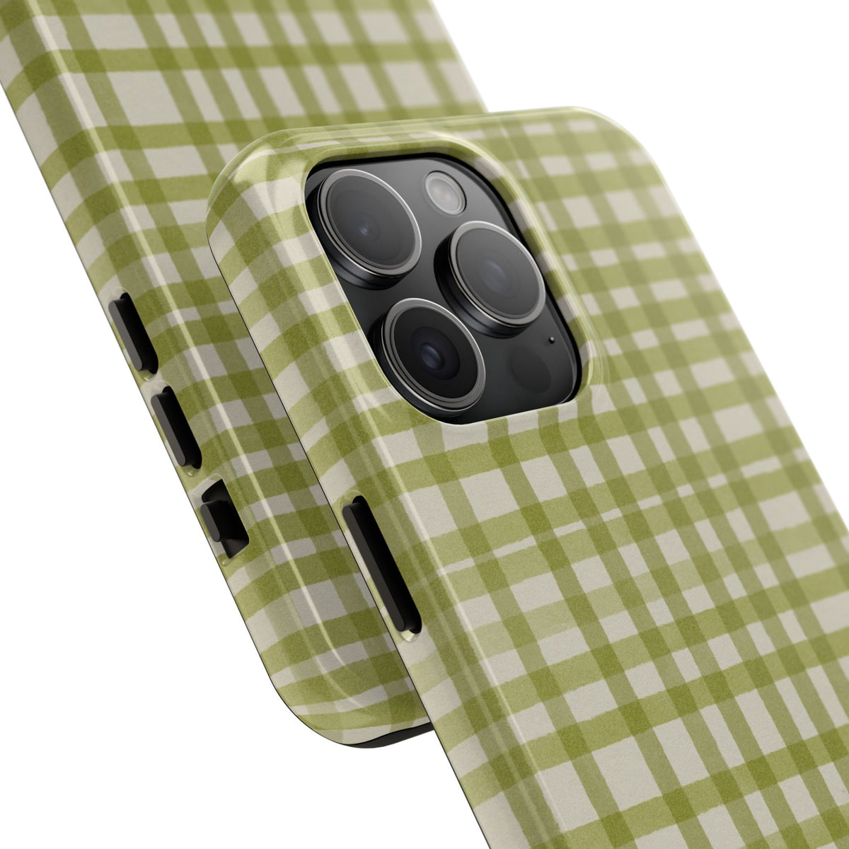 Green Gingham Phone Case