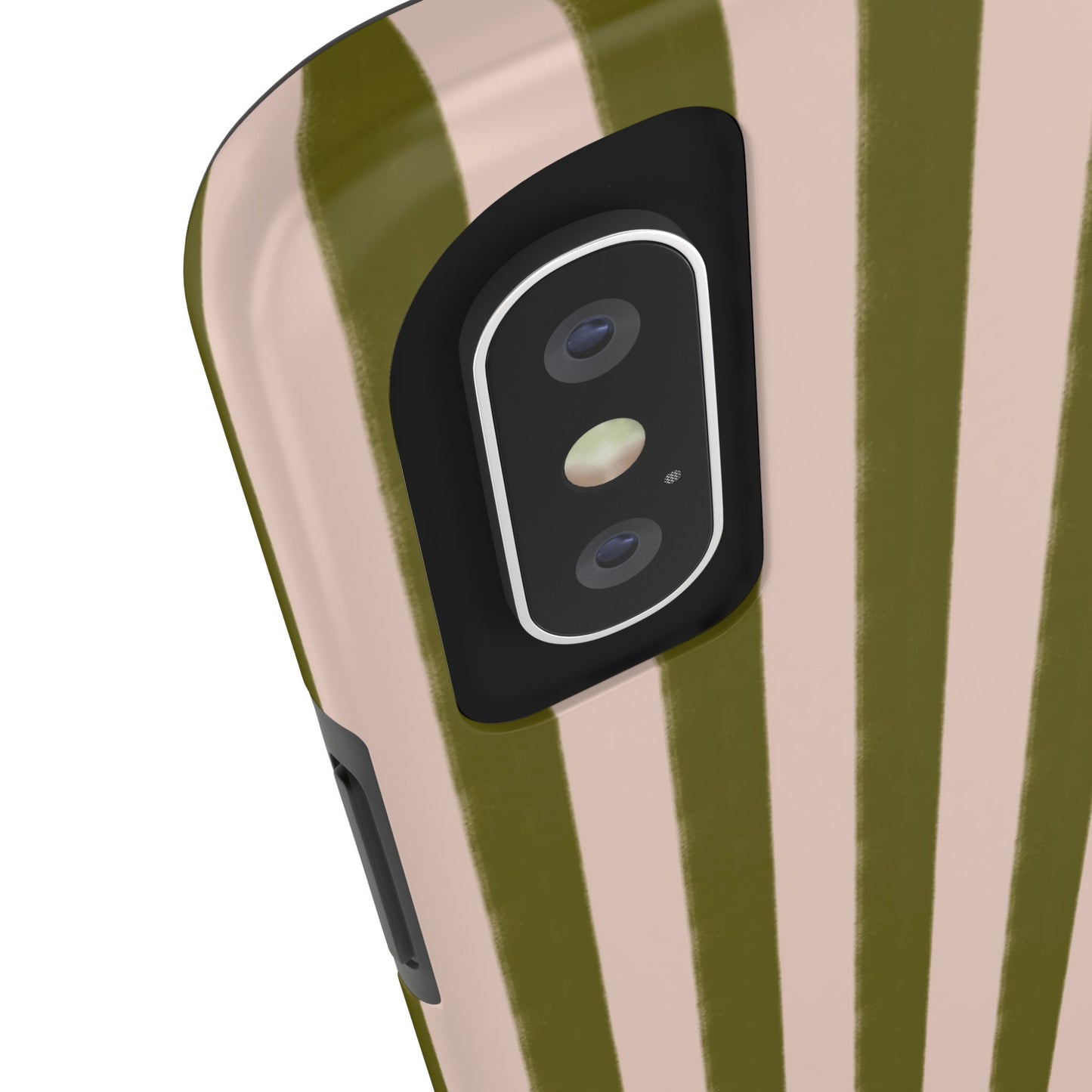 Green & Pink Stripes IPhone Case