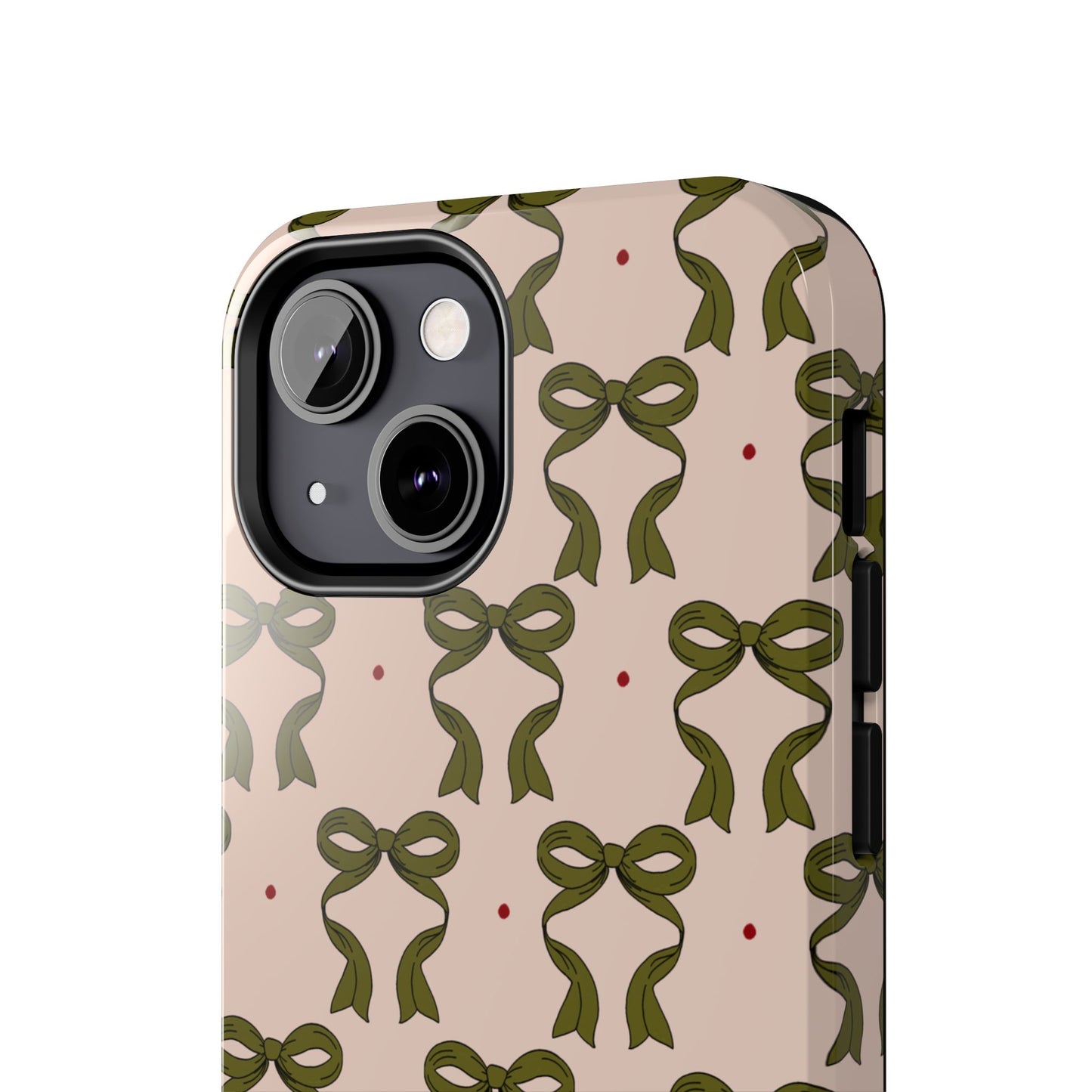 Pink & Green Bows IPhone Case