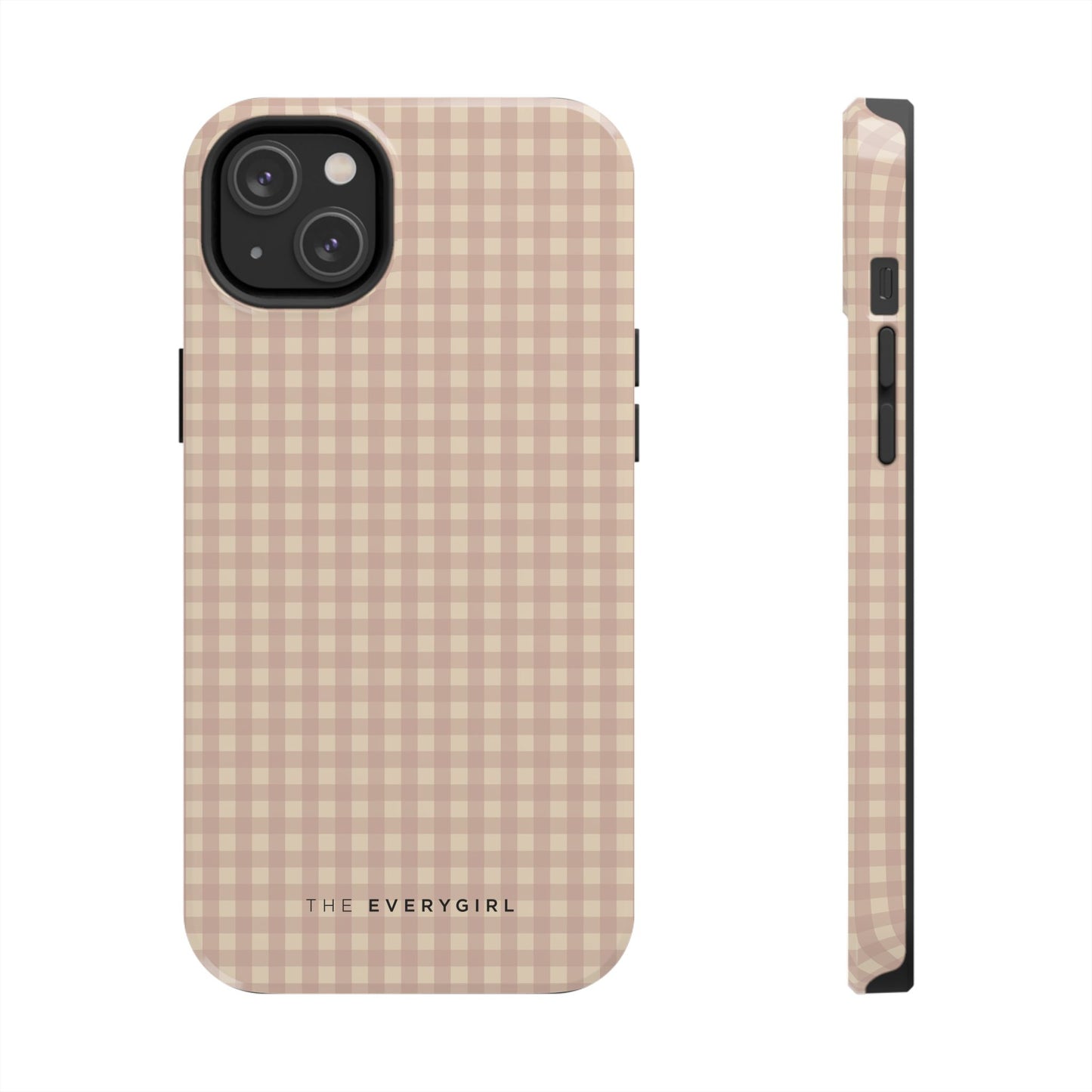 Neutral Blush Gingham IPhone Case
