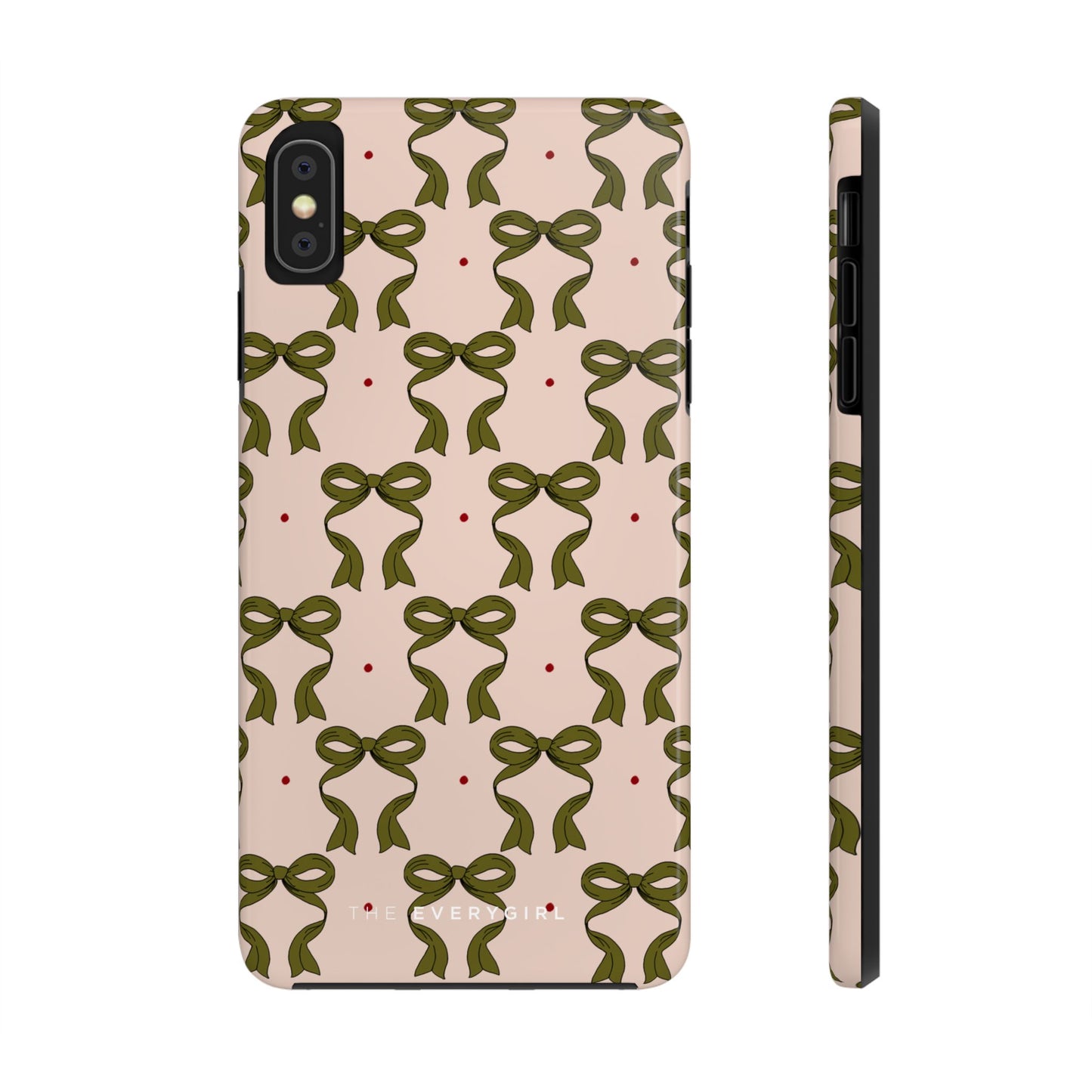 Pink & Green Bows IPhone Case