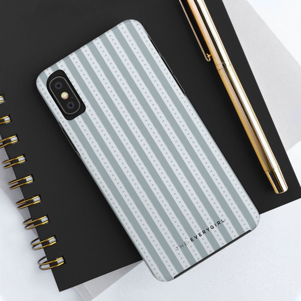 Muted Blue Stripe IPhone Case