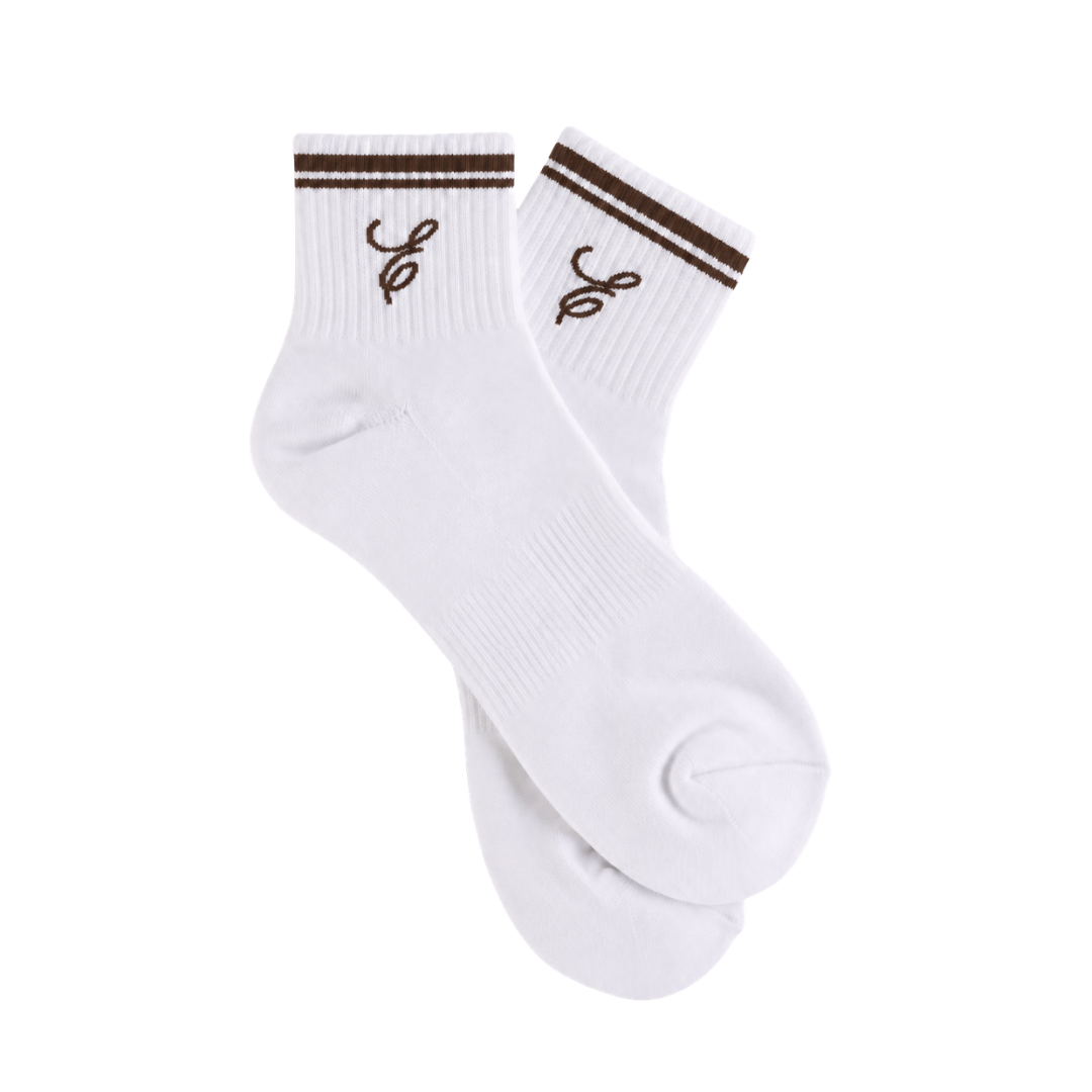 Chocolate Brown E Crew Socks