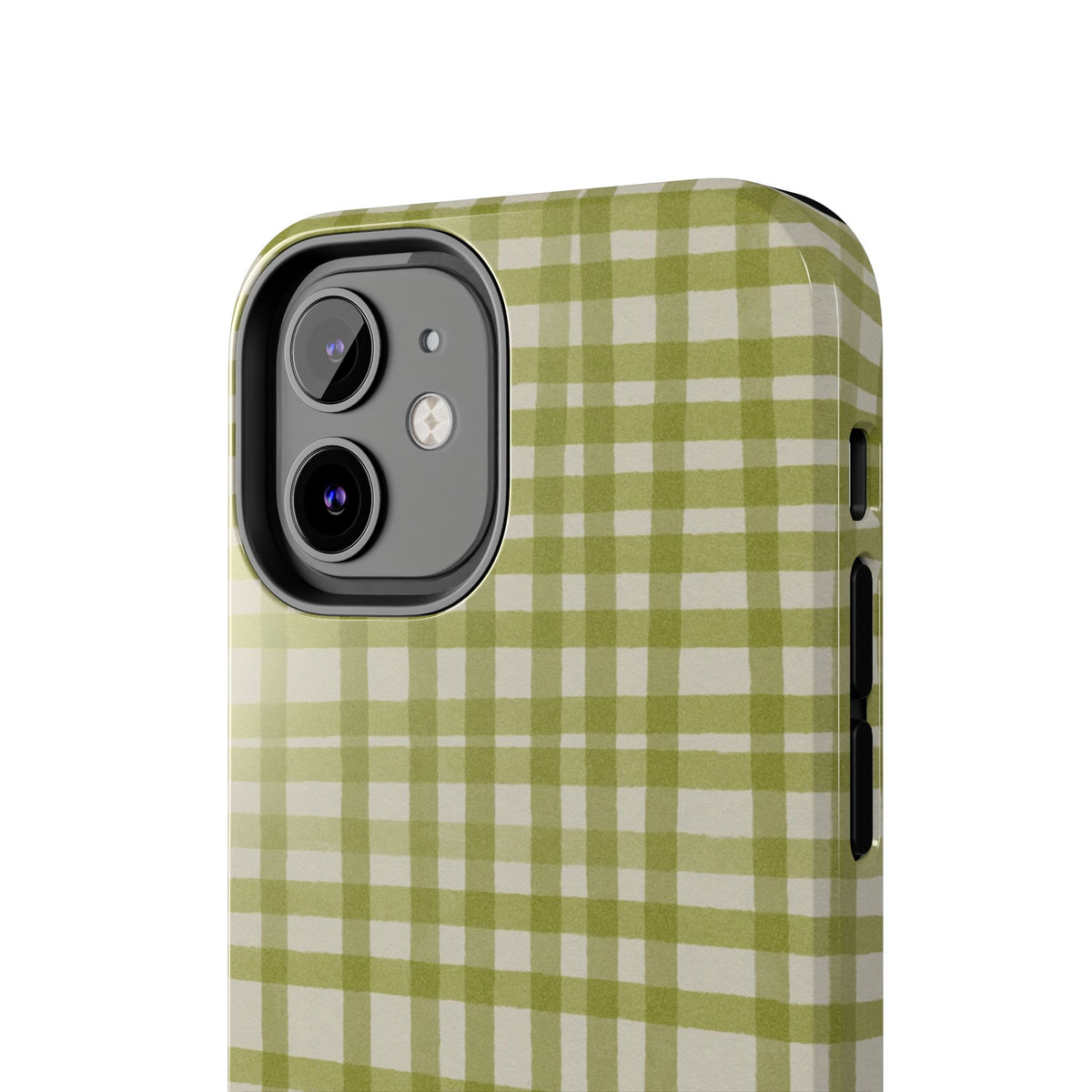 Green Gingham Phone Case