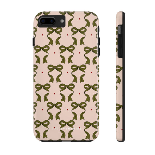 Pink & Green Bows IPhone Case