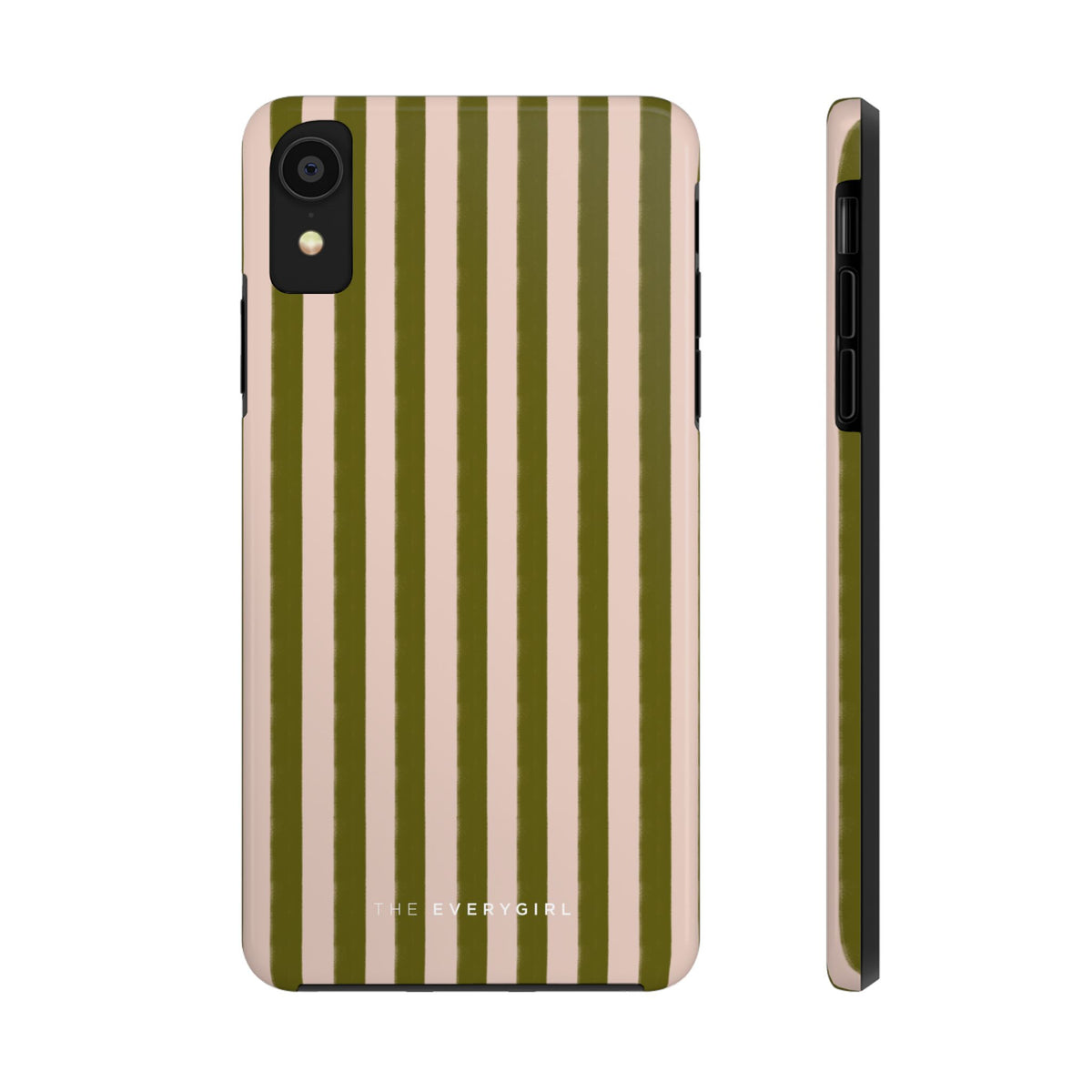 Green & Pink Stripes IPhone Case