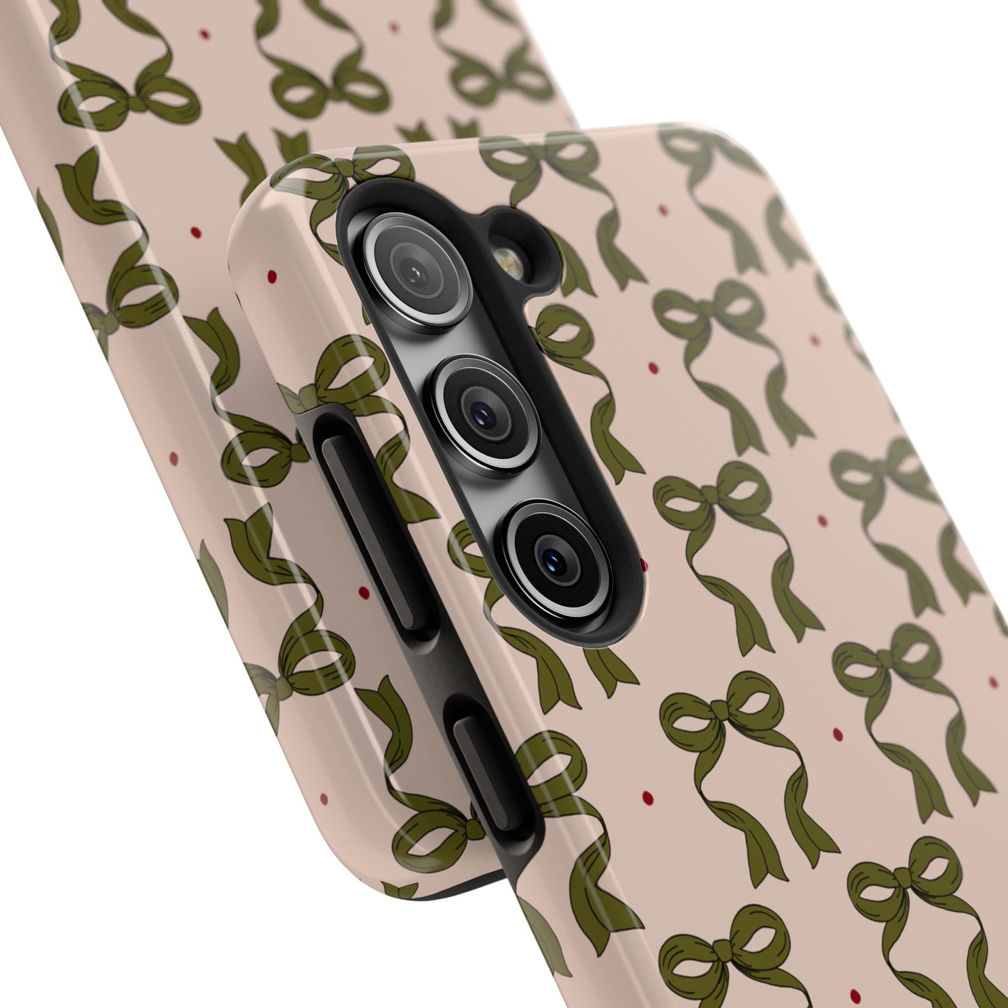 Pink & Green Bows IPhone Case