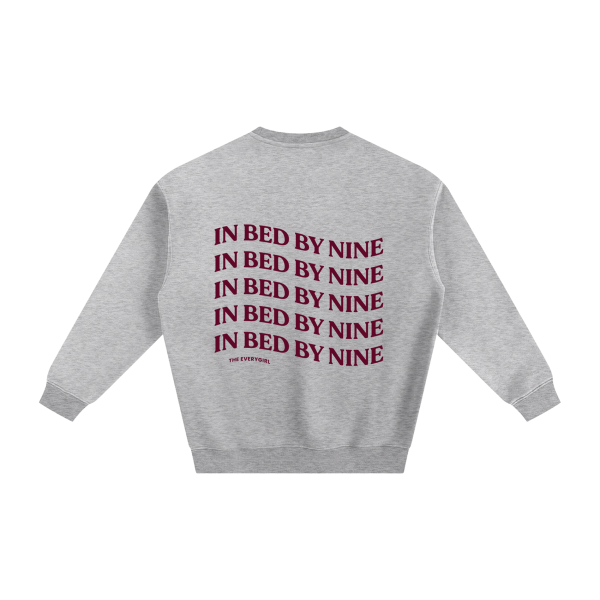 Bedtime Club Grey & Maroon Crewneck