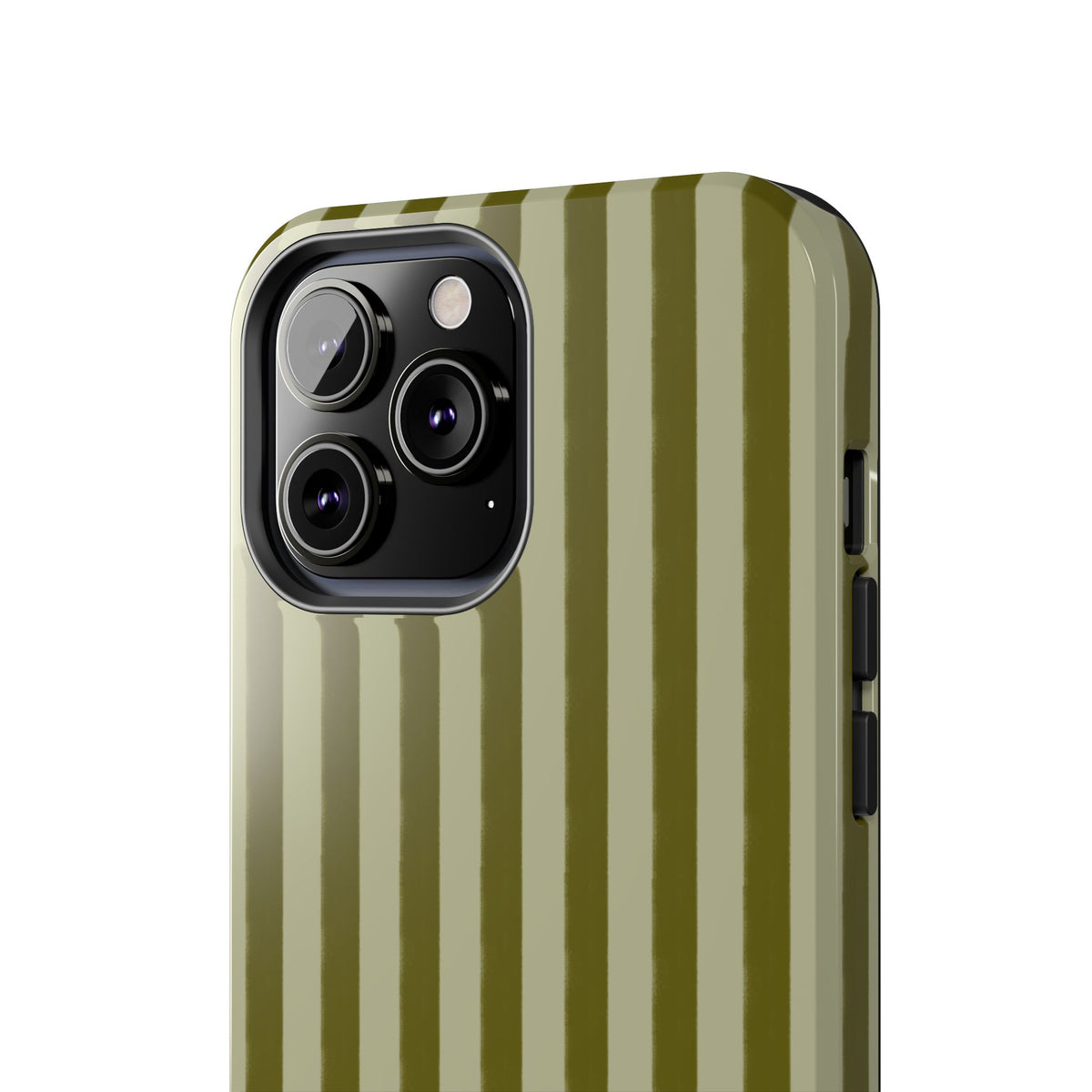 Tone on Tone Green Stripes IPhone Case