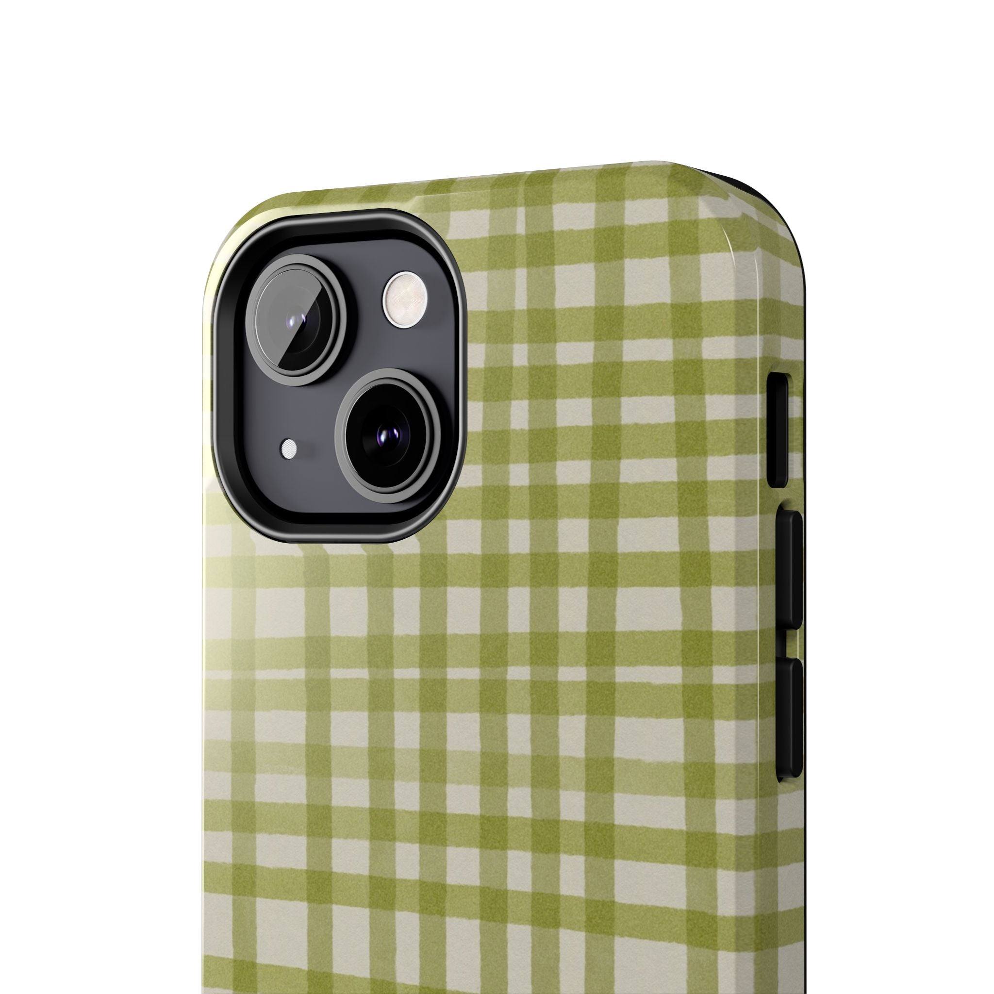 Green Gingham Phone Case