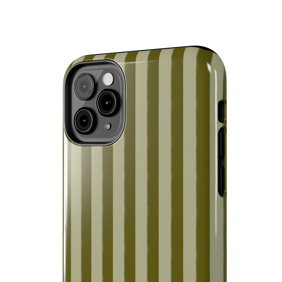 Tone on Tone Green Stripes IPhone Case