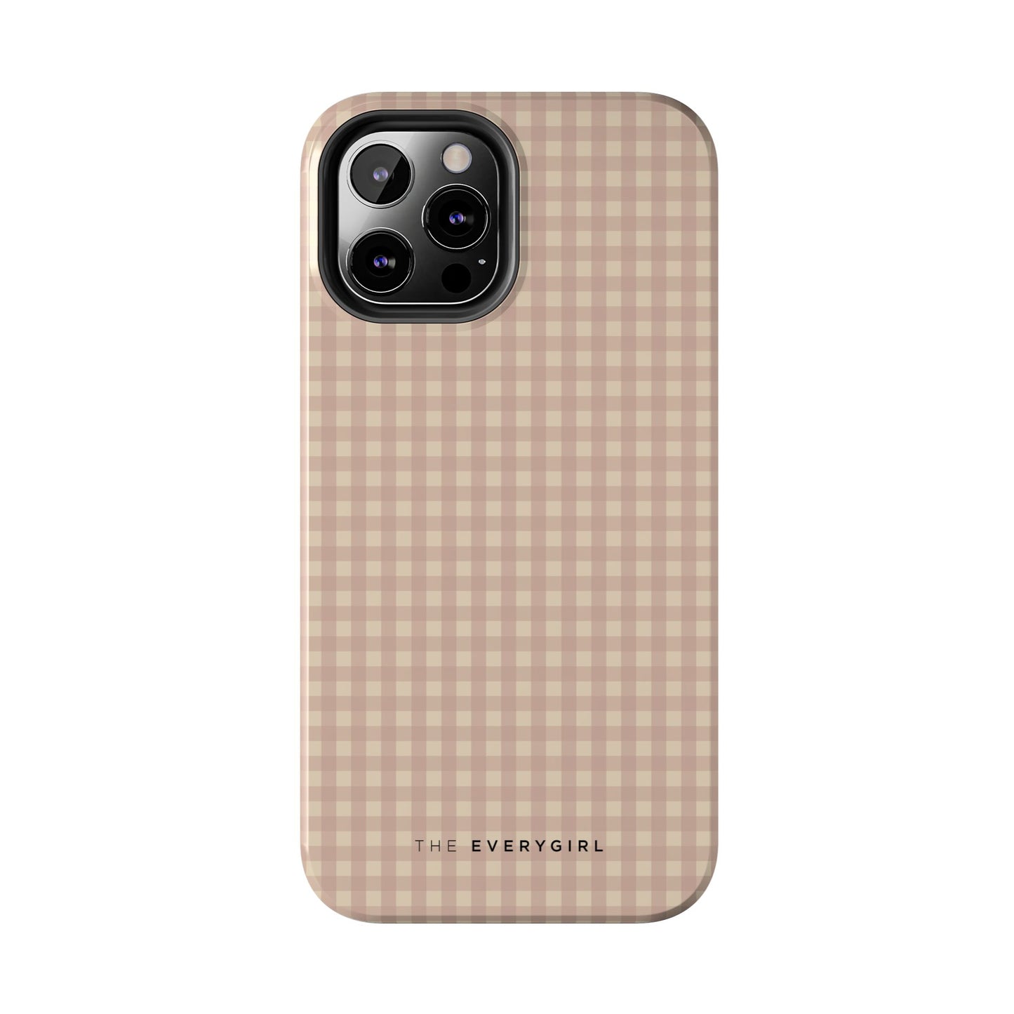 Neutral Blush Gingham IPhone Case