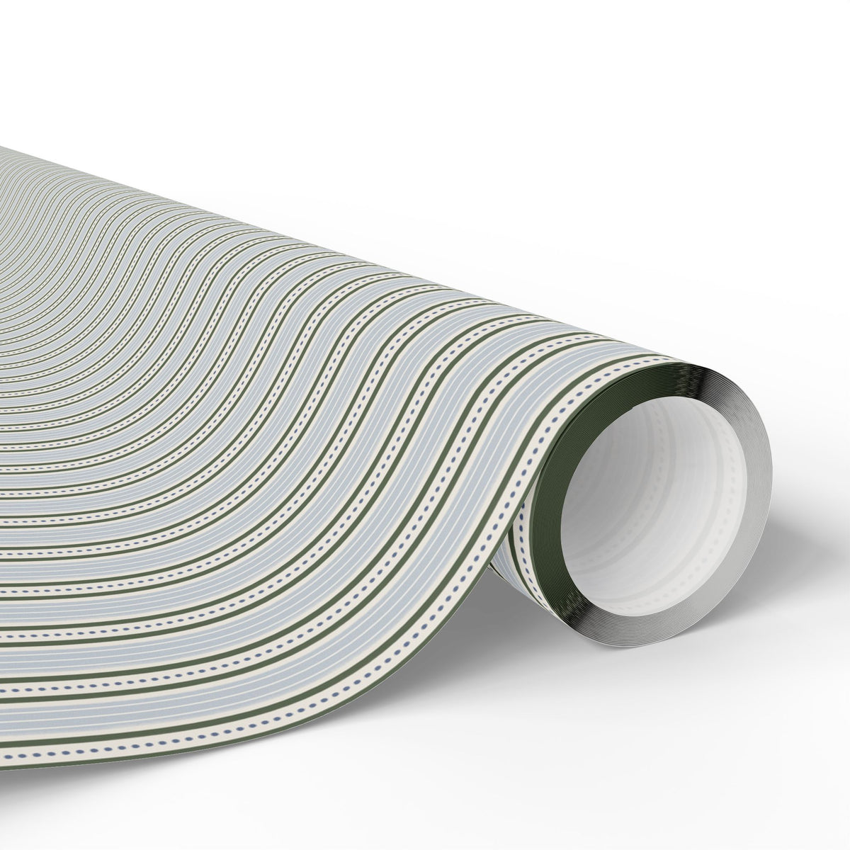 Blue & Green Stripe Wrapping Paper