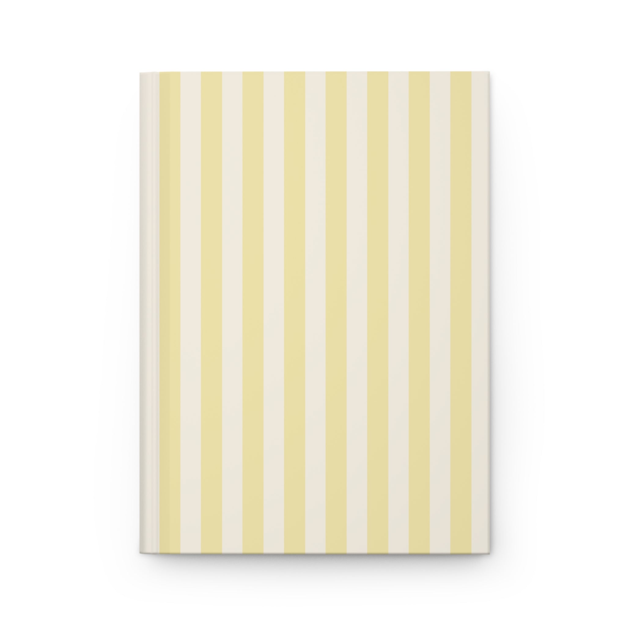 Butter Yellow Stripped Journal