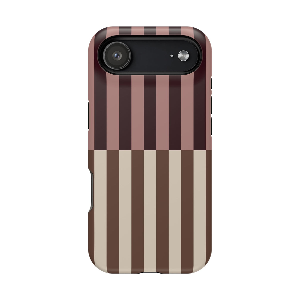 Brown & Burgundy Stripes Phone Case