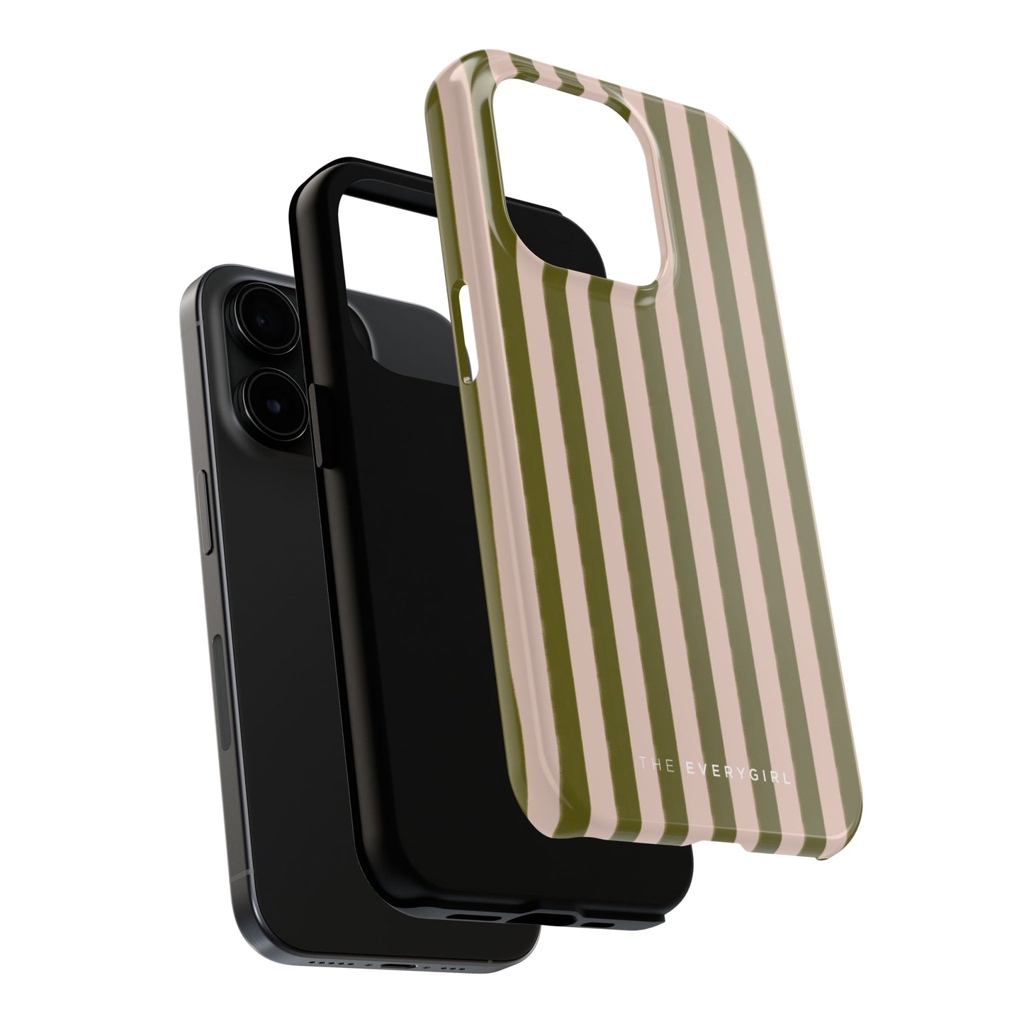Green & Pink Stripes IPhone Case