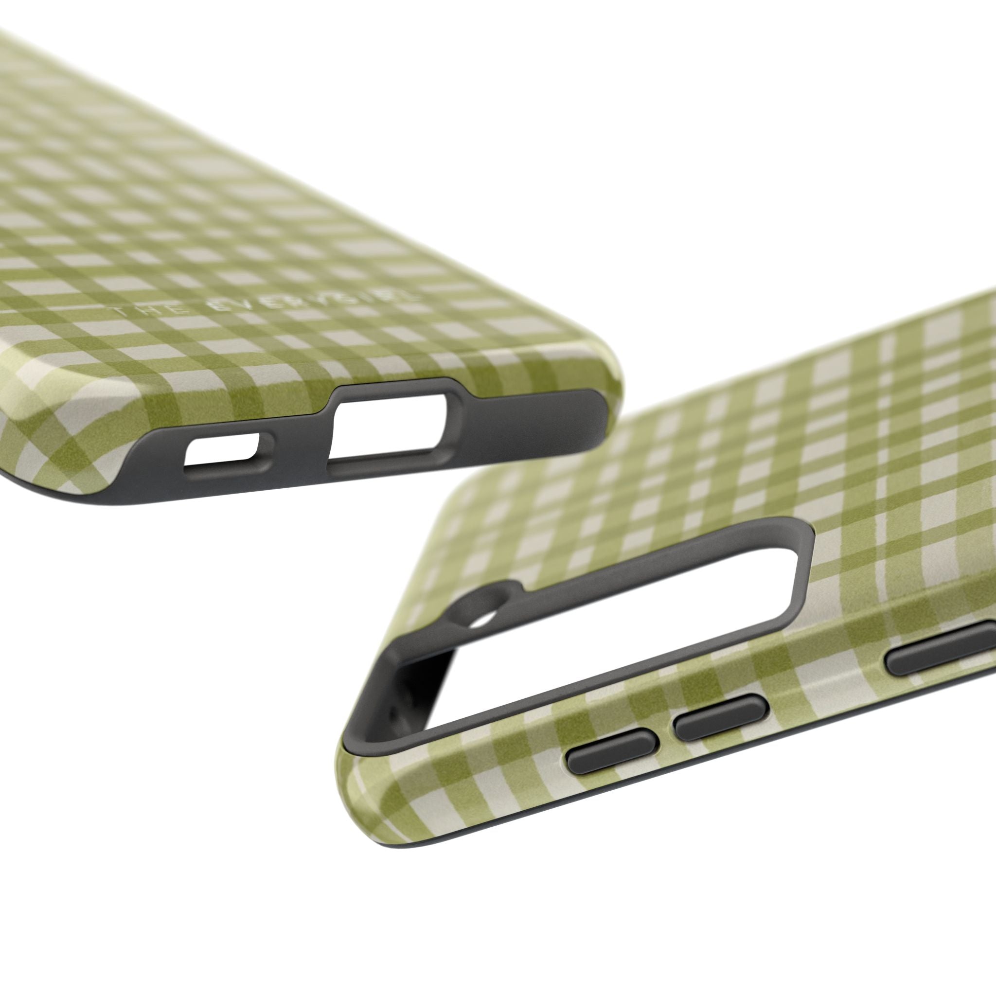 Green Gingham Phone Case