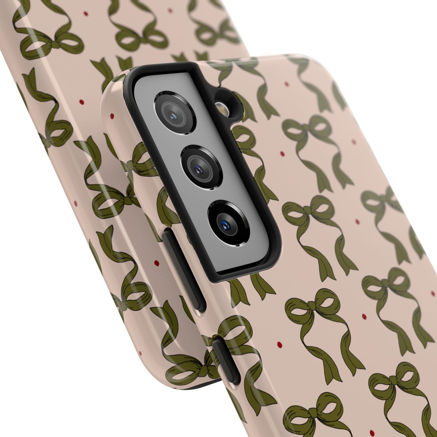 Pink & Green Bows IPhone Case