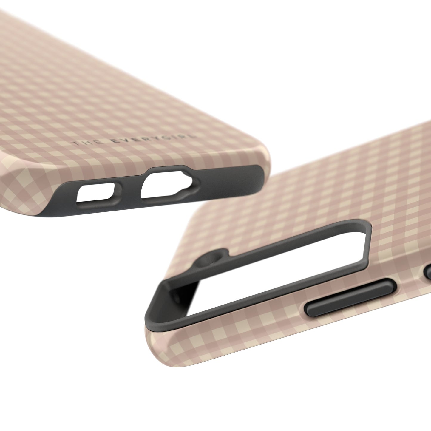Neutral Blush Gingham IPhone Case