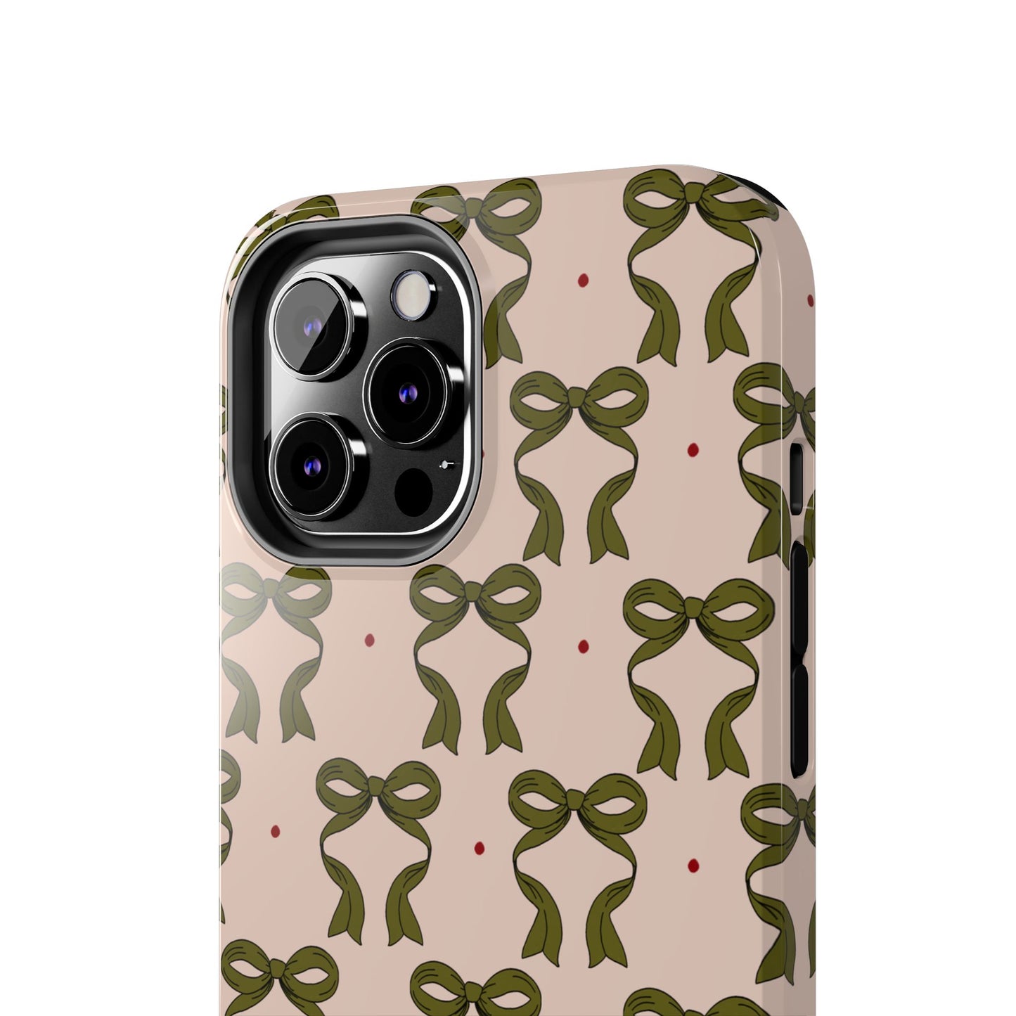 Pink & Green Bows IPhone Case