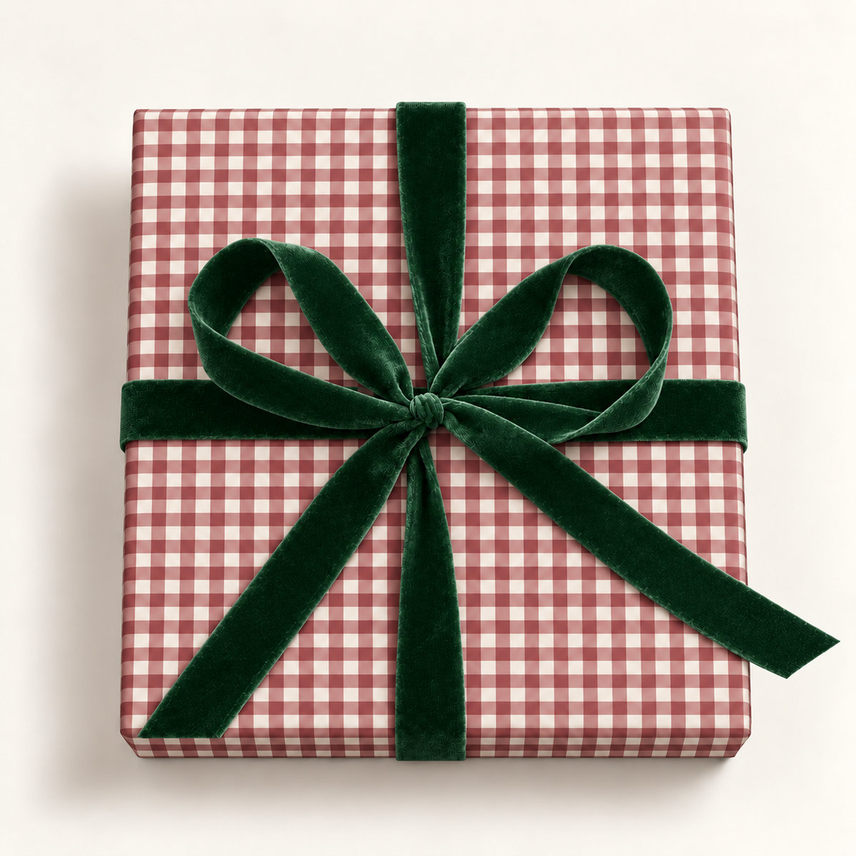 Red Gingham Wrapping Paper