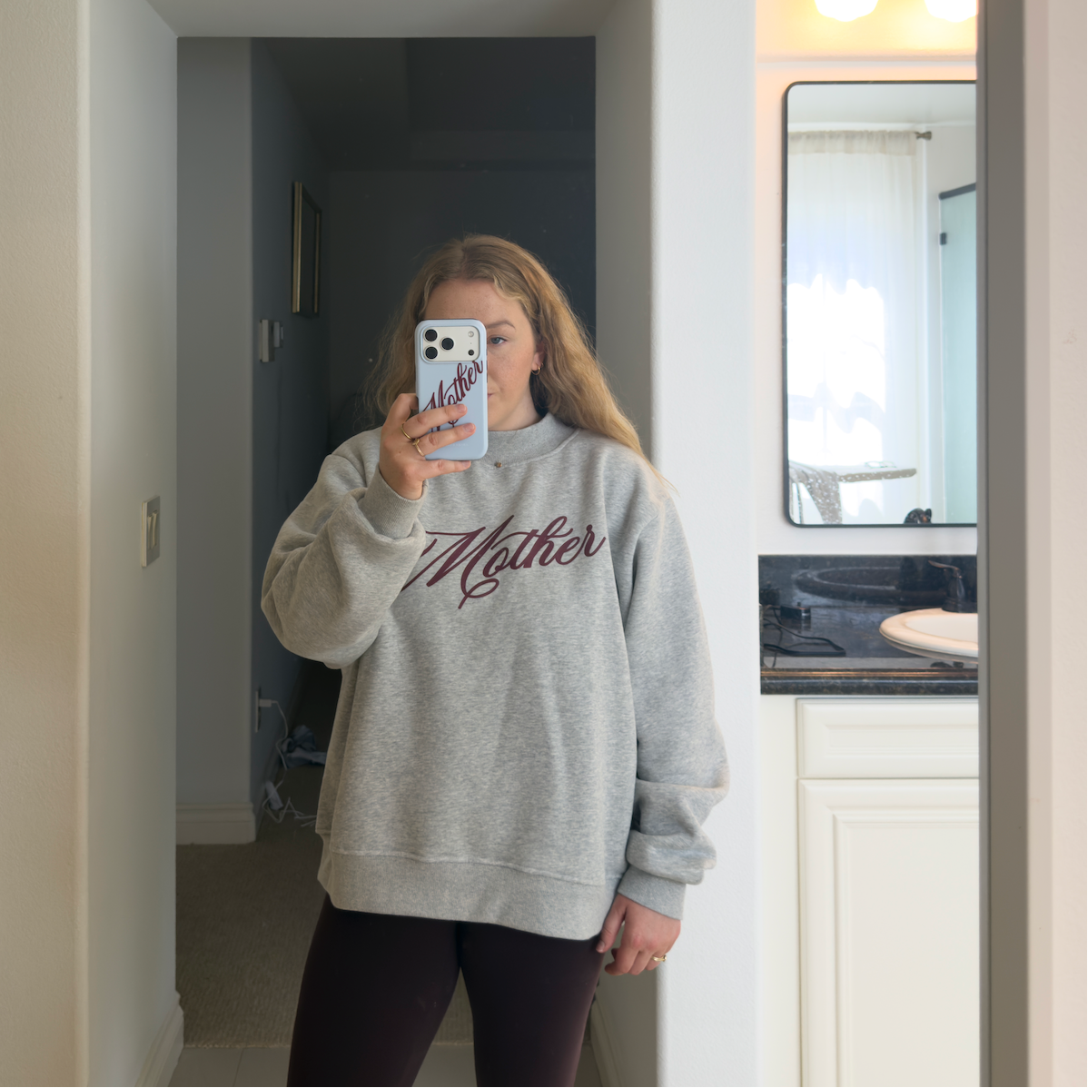 Mother Mock-Neck Sweatshirt