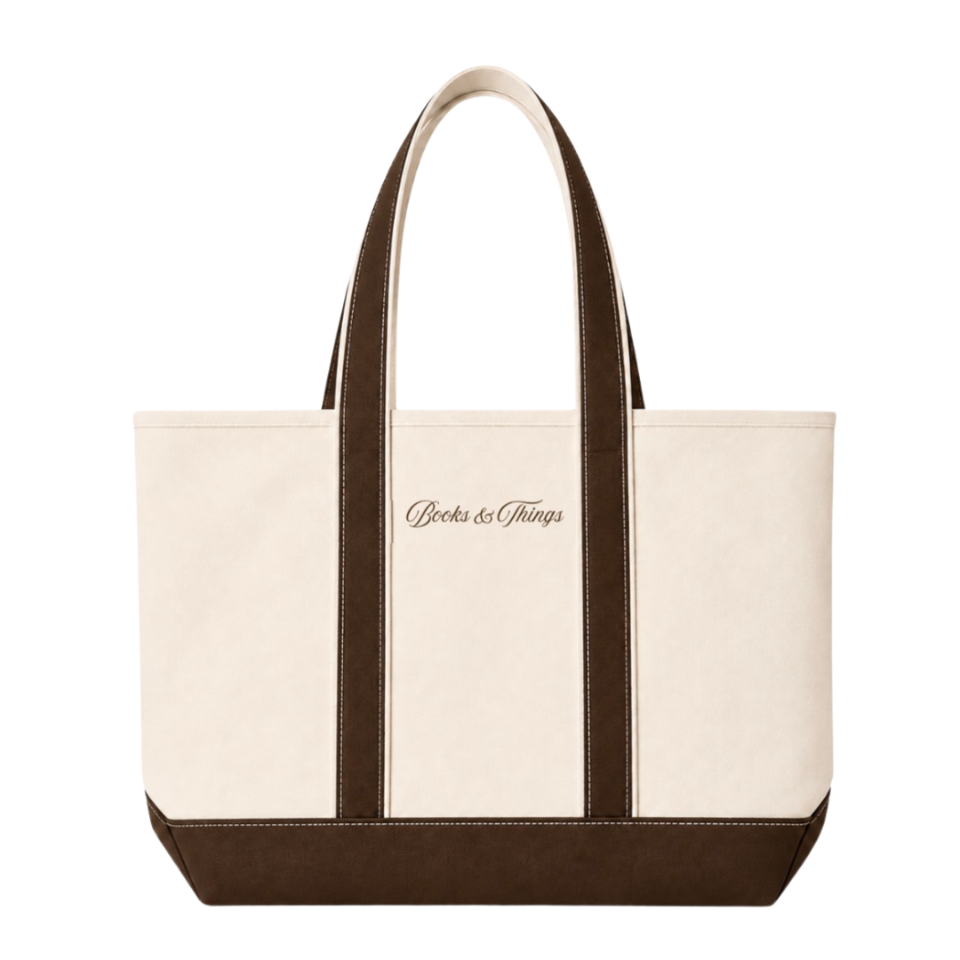 Books & Things Zippered Tote Bag