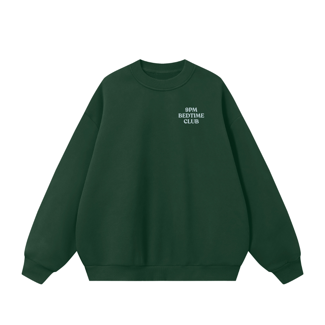 In Bed by Nine Crewneck in Green