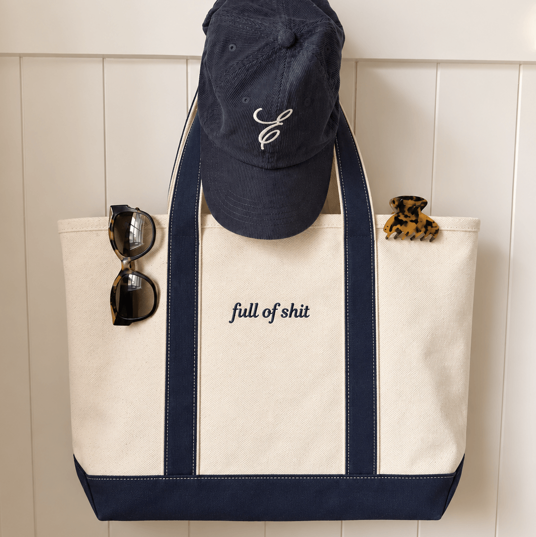 Full of Shit Zippered Tote Bag