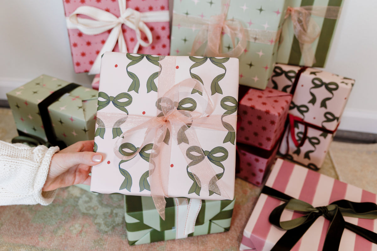 Bow Gift Wrapping Paper