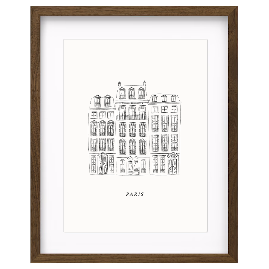 Paris, London, New York Set of Three Prints
