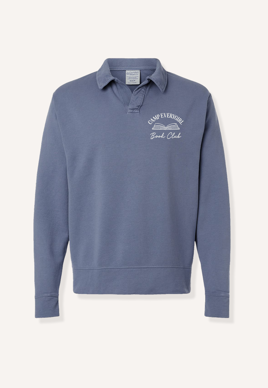 Book Club Collared Sweatshirt