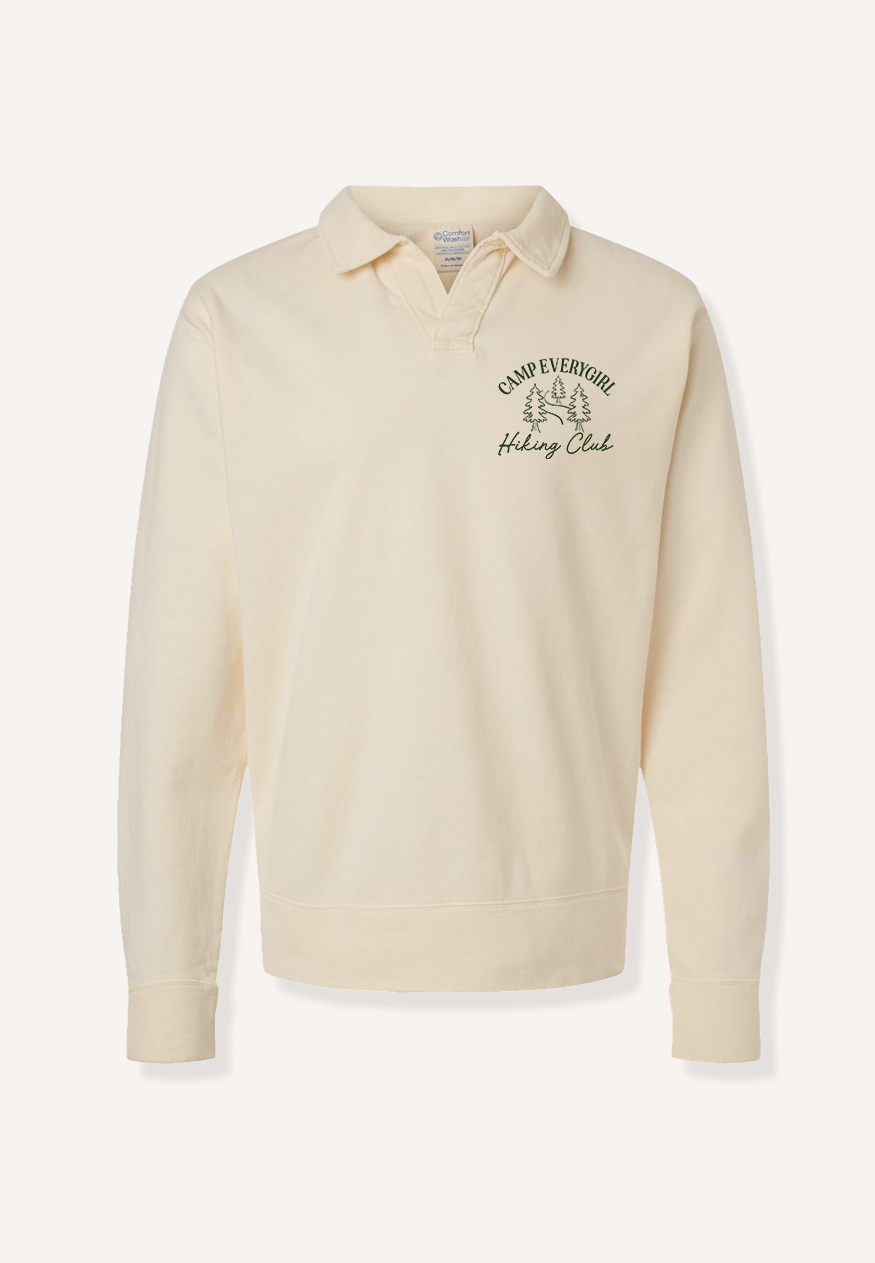 Hiking Club Collared Sweatshirt