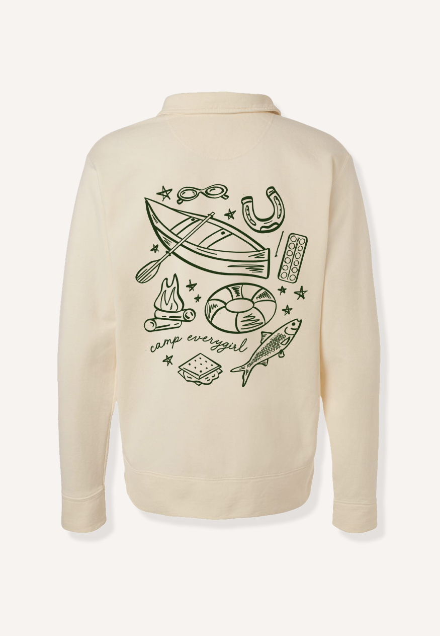 Hiking Club Collared Sweatshirt