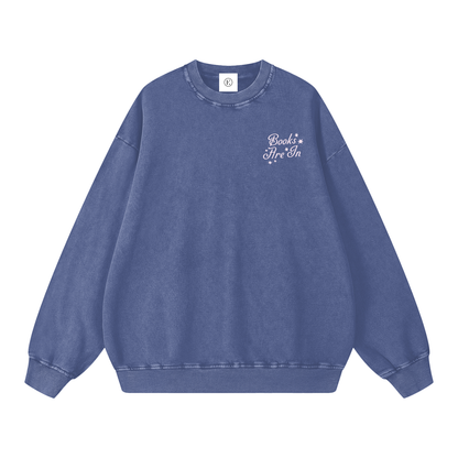 Blue Everyone Reads Oversized Sweatshirt