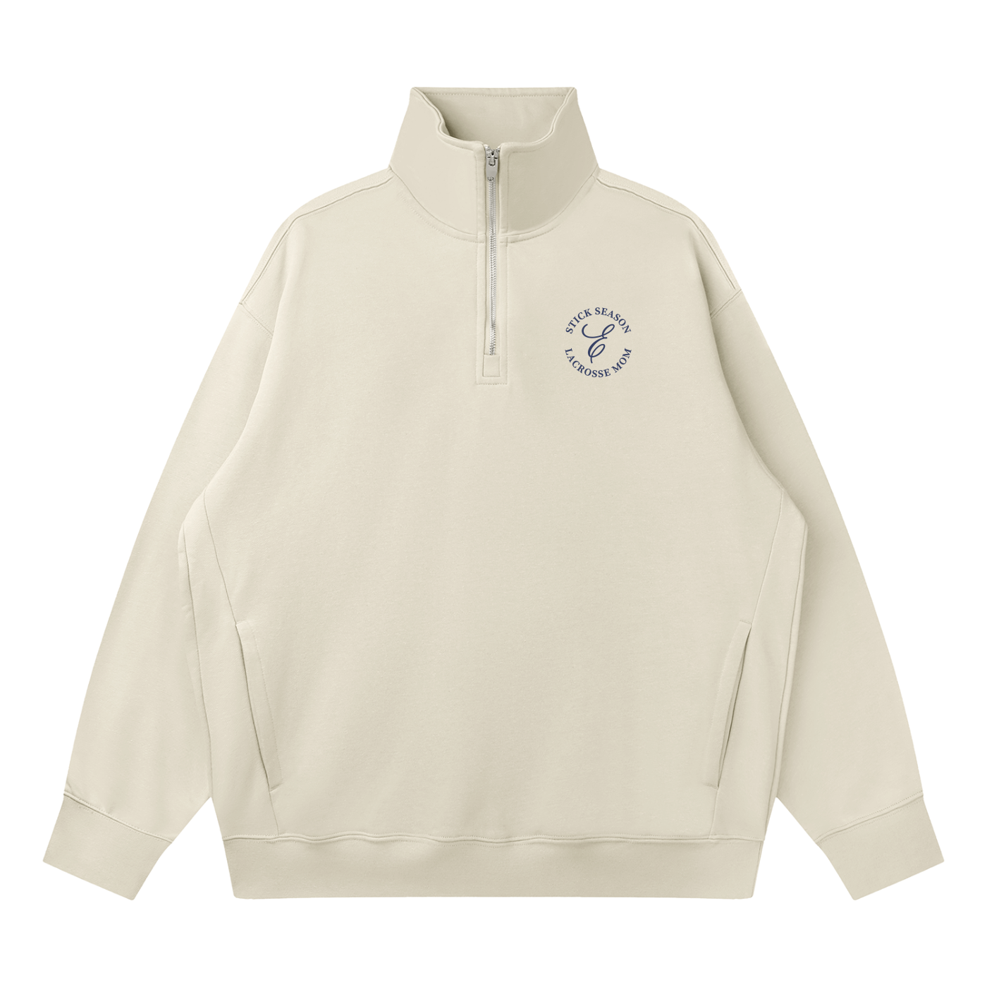 Lacrosse Mom Half Zip Sweatshirt