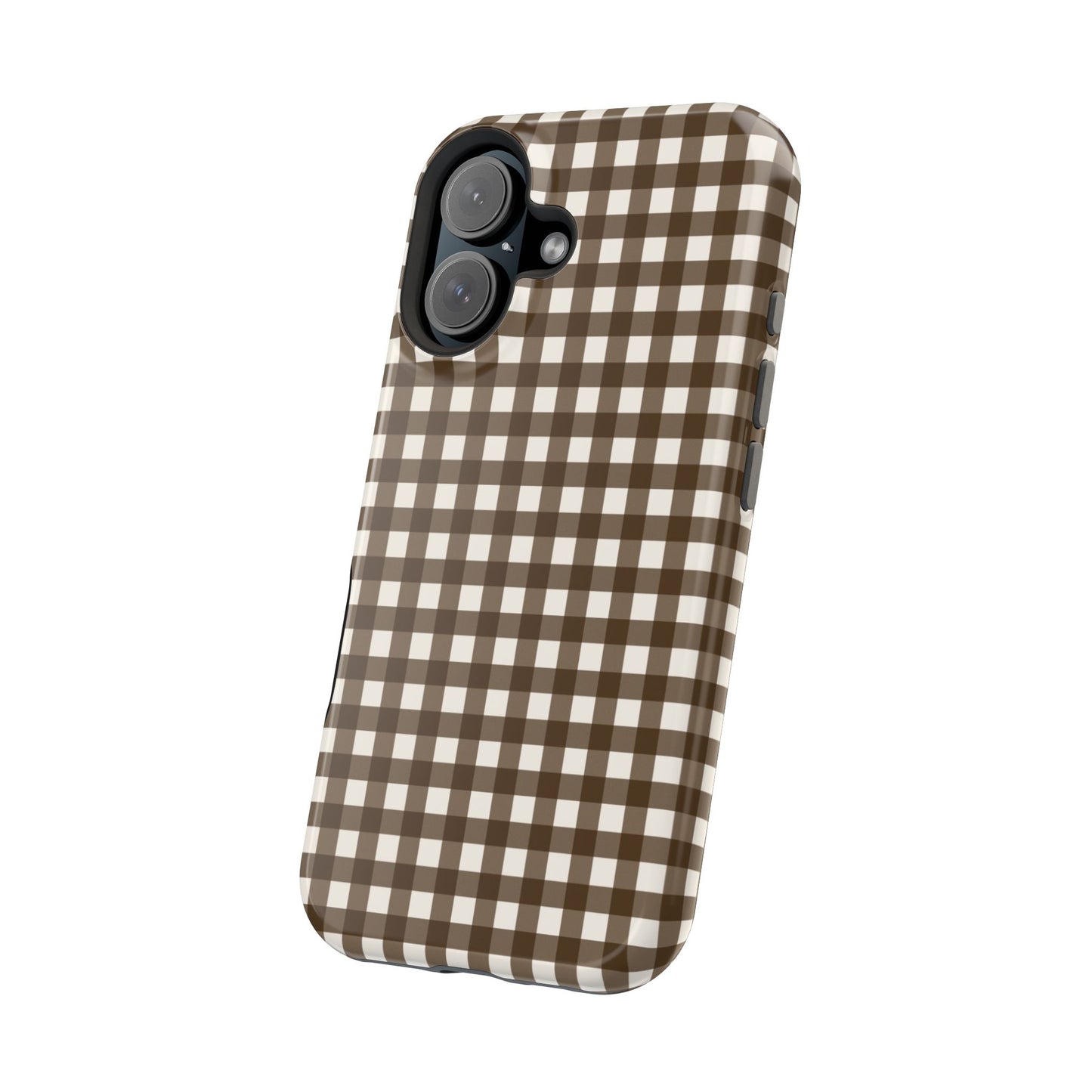Brown Gingham Phone Case