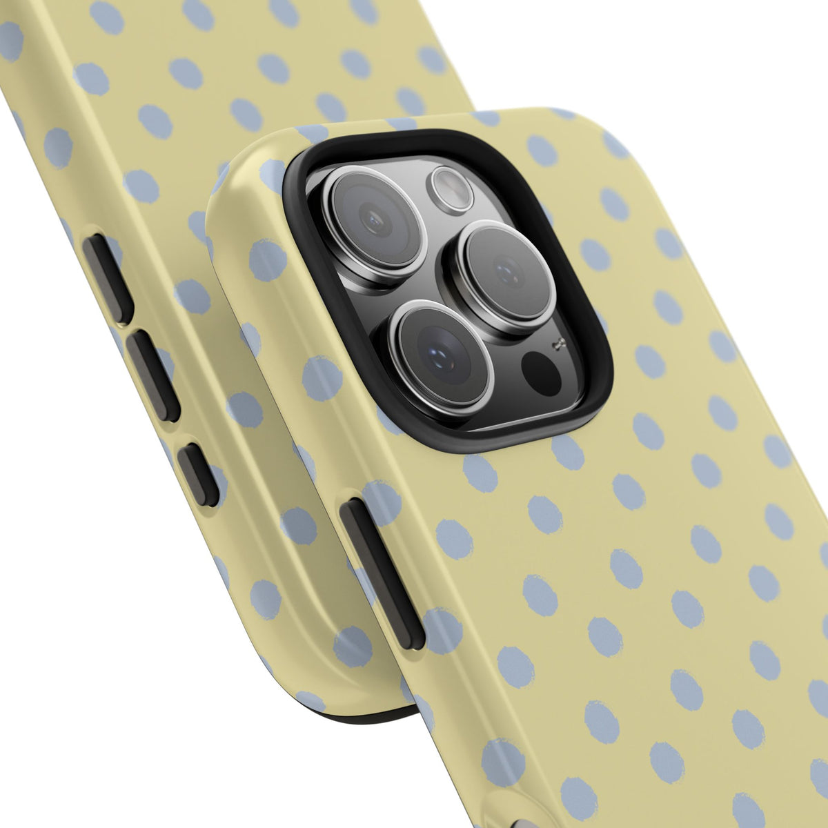 Yellow & Blue Polka Dots Phone Case