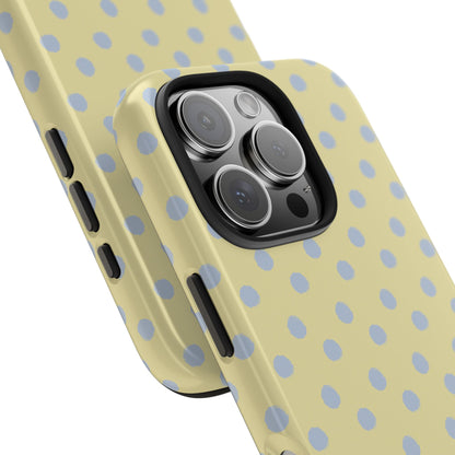 Yellow & Blue Polka Dots Phone Case