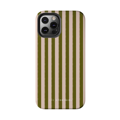 Green & Pink Stripes IPhone Case